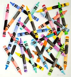 Crayons 25"x23"